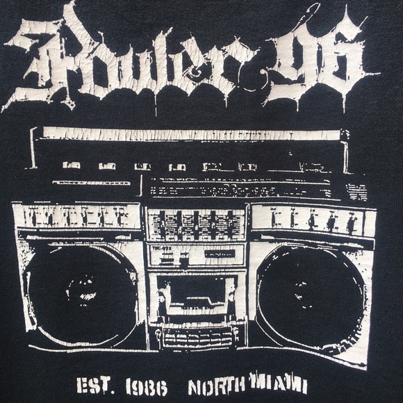 Vintage T-shirt Power 96 Est 1986 North Miami RARE - Picture 2 of 10